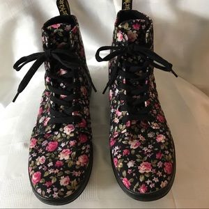Doc Martens floral boots